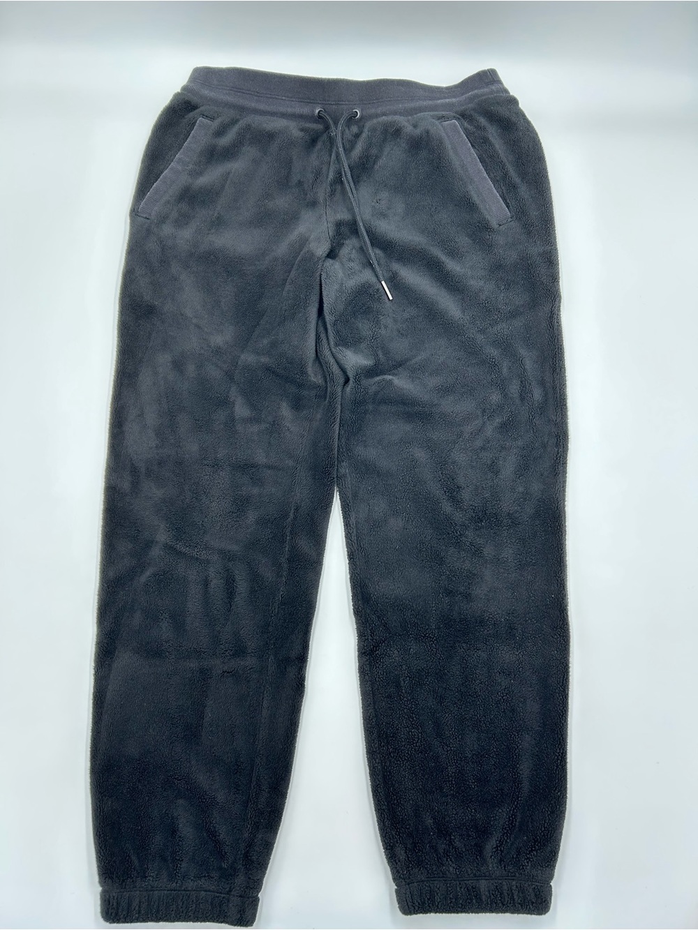 Athleta Women’s Black Fleece Joggers with Drawstring M